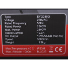 Генератор инверторный открытый бензин EYG2800i 2.5/2.8 KW