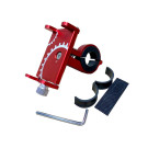 Держатель телефона TΛTΛ HFCM-08, крепление на руль, алюминий, красный УЦЕНКА