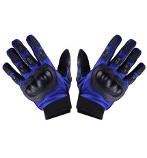 Моторукавички MS06 TT AGRO MOTO (чорний з синім текстилем size L)