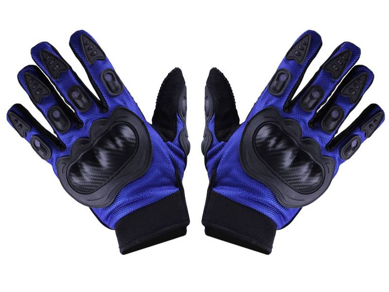 Моторукавички MS06 TT AGRO MOTO (чорний з синім текстилем size L)