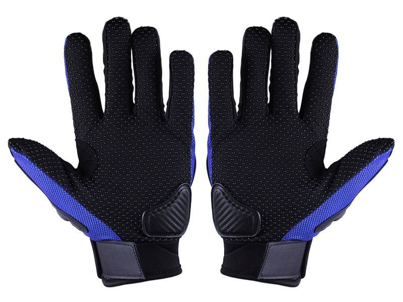 Моторукавички MS06 TT AGRO MOTO (чорний з синім текстилем size L)