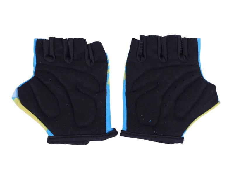 Мотоперчатки (короткие) ZS01 TT AGRO MOTO (желтый с голубым, детские, size M)