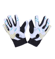 Моторукавички L ZS04 TT AGRO MOTO (чорний з жовтим, блакитним, дитячі, size L)