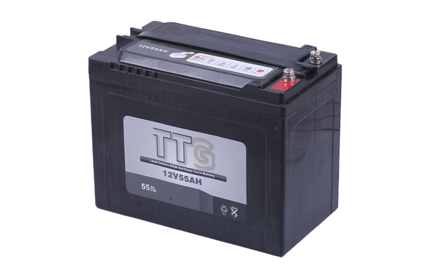 Тяговий акумулятор TTG 55AH 12V 223*123*175 мм
