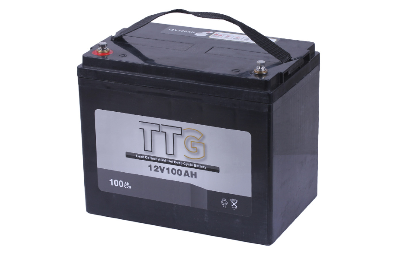 Тяговий акумулятор TTG 100AH 12V 260*168*214mm