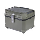 Кофр прямокутний YBX для мотоцикла, пластиковий зелений, 45л.