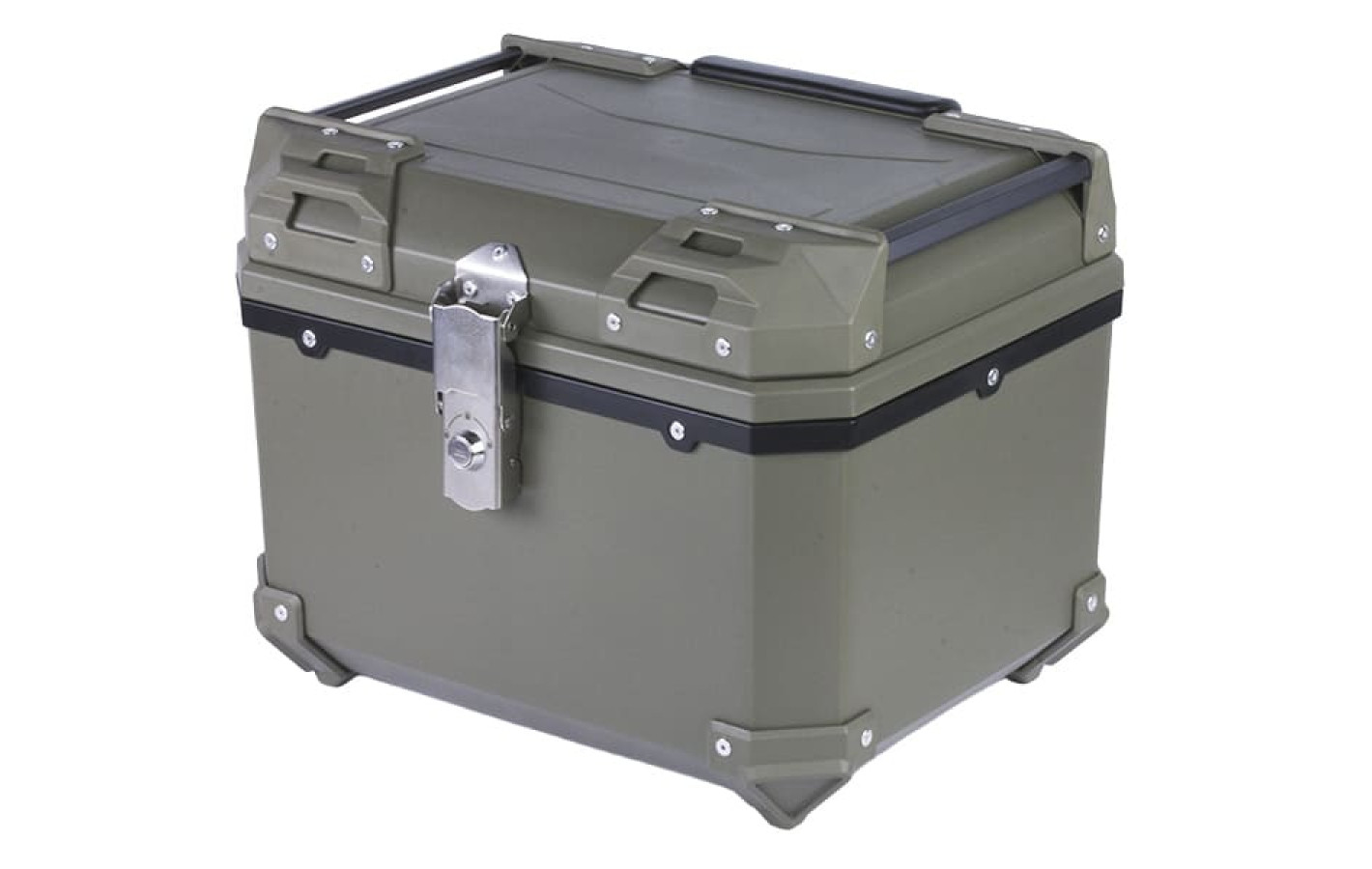 Кофр прямокутний YBX для мотоцикла, пластиковий зелений, 45л.