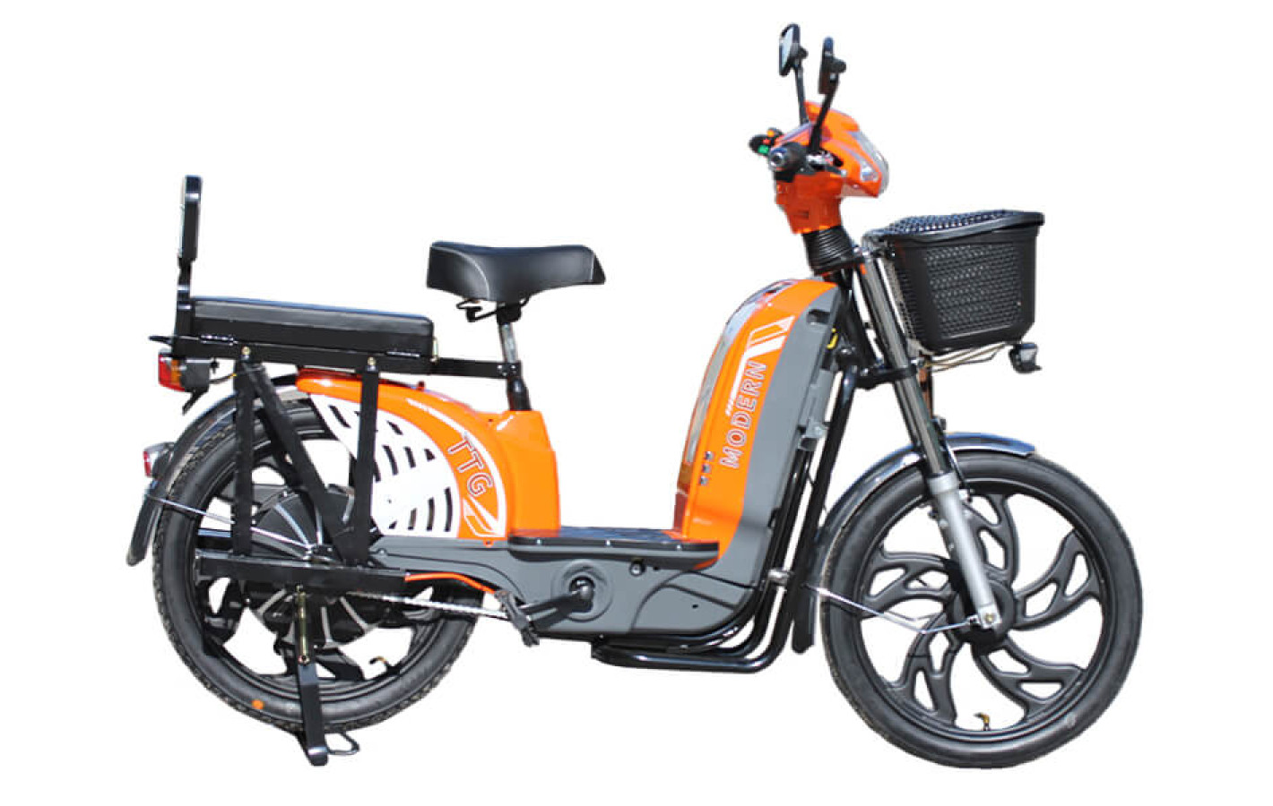 Электровелосипед TTG Modern EB-003 800W, Оранжевий