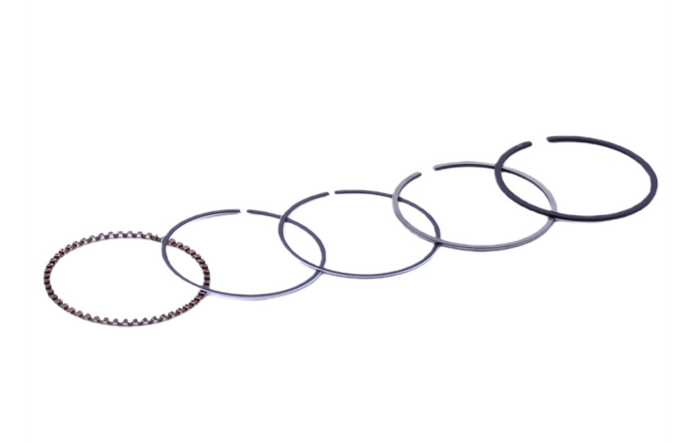 Кольца 39.00 мм STD TT AGRO MOTO на скутер с бензиновым двигателем 50CC4T, к-т на 1 поршень