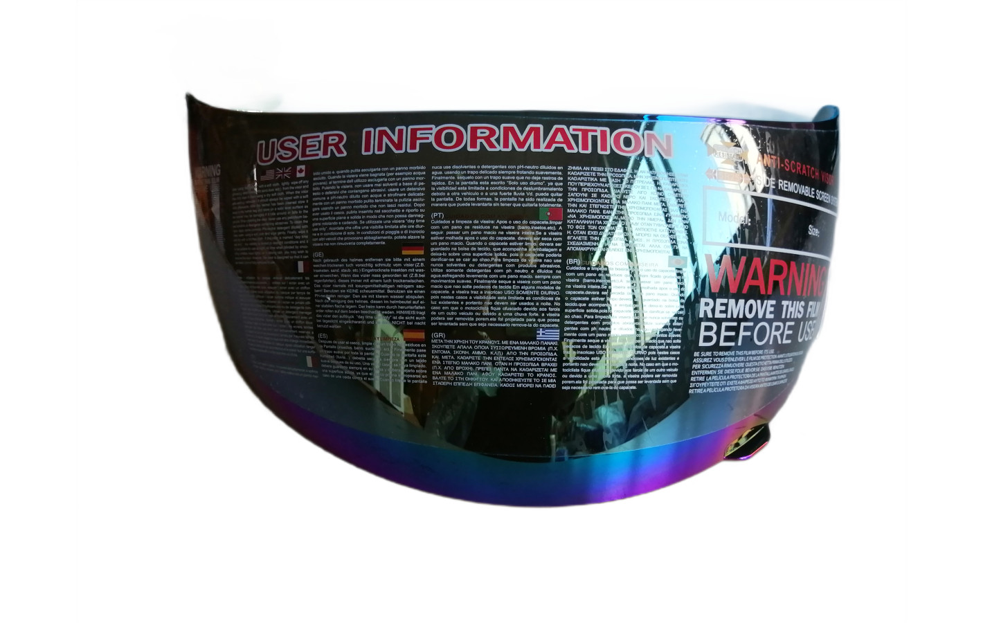 Стекло шлема MD-803 хамелеон - VIRTUE