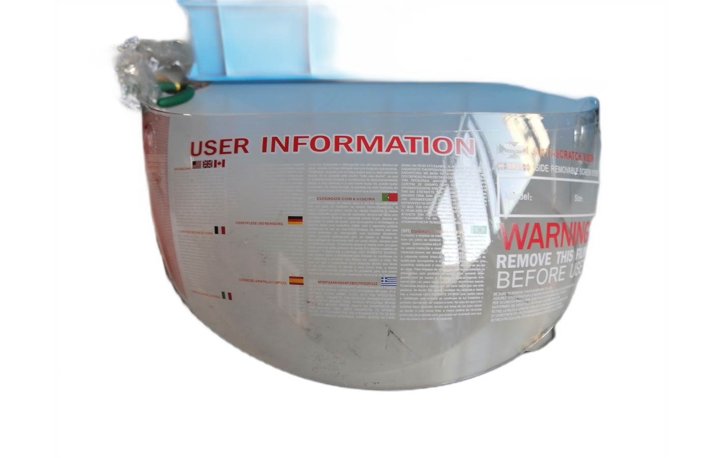 Стекло шлема MD-803 прозрачное - VIRTUE