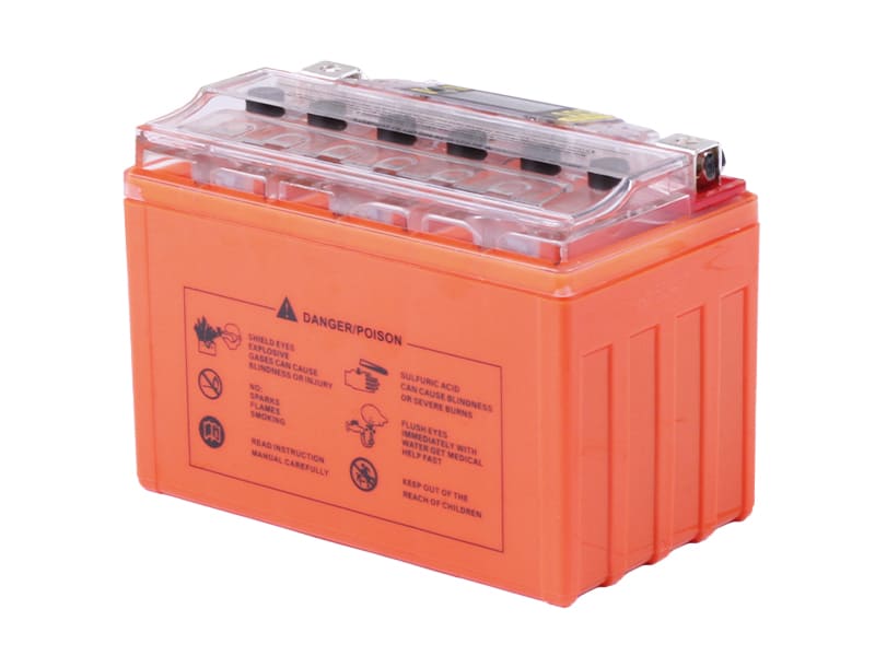 Аккумулятор гелевый TT AGRO MOTO 9АH-YTX9-BS, 150х87х107 мм, оранжевый, с дисплеем