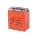 Аккумулятор гелевый OUTDO 7АH МОТО UTX7L-BS, оранжевый, 113*70*130 мм, С ДИСПЛЕЕМ
