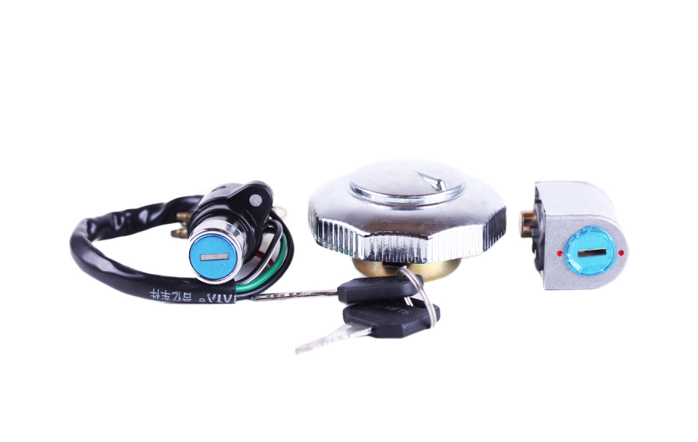 Замки з кришкою бака YBX на мопед Альфа, к-т: 2 шт.