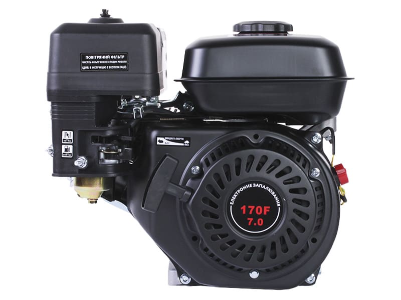Двигун 170F - бензин (під шпонку діаметр 20 мм) (7 к.с.) - TT