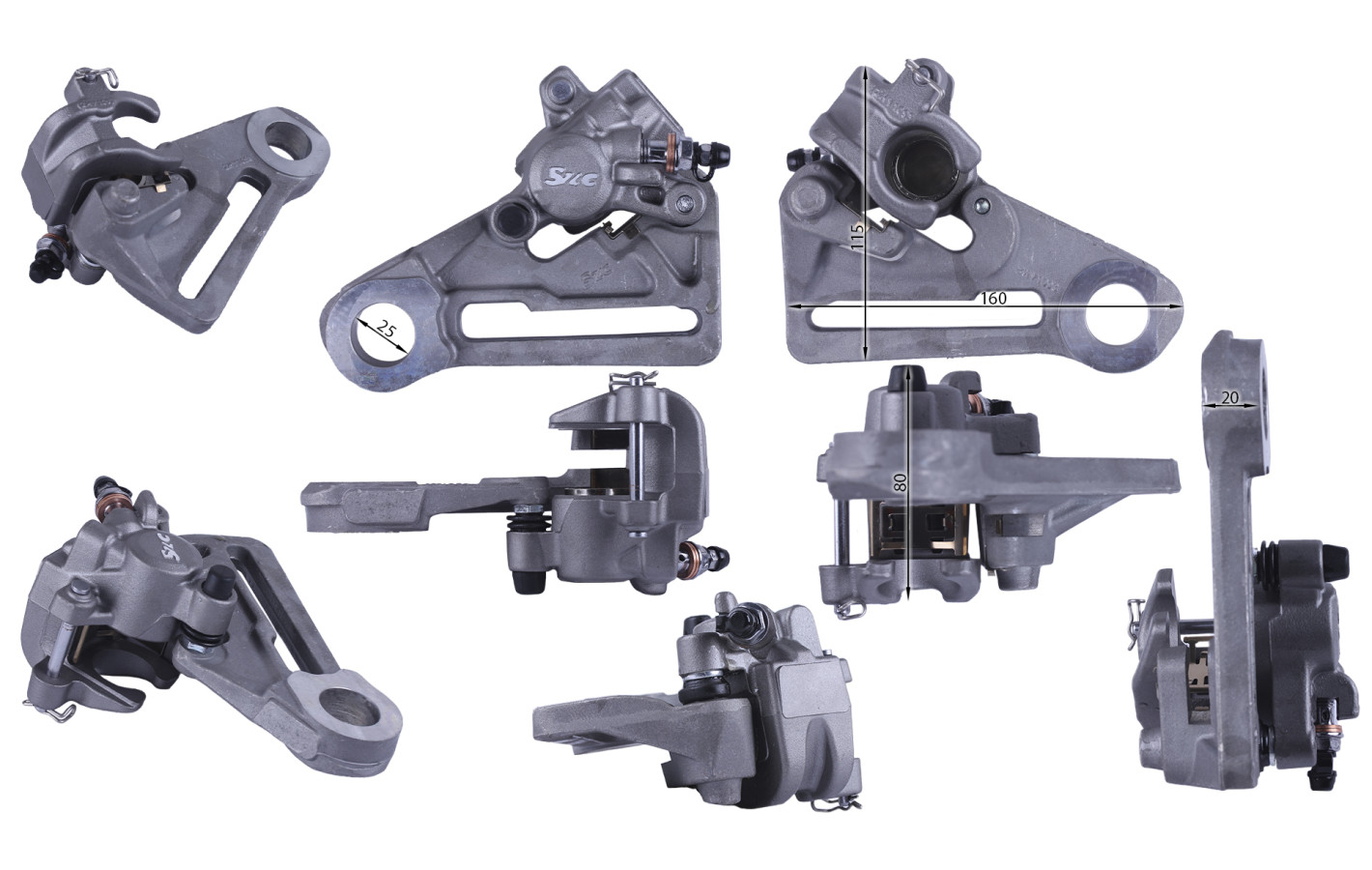 Суппорт задний с тормозными колодками СV 300