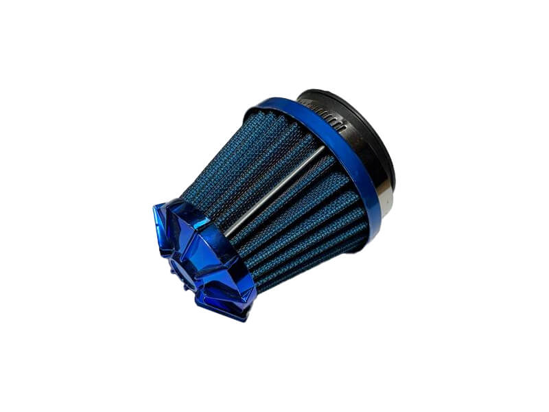 Фильтр нулевой TT AGRO MOTO KM, синий, Ø48-50/35 мм,  прямой, тип 2