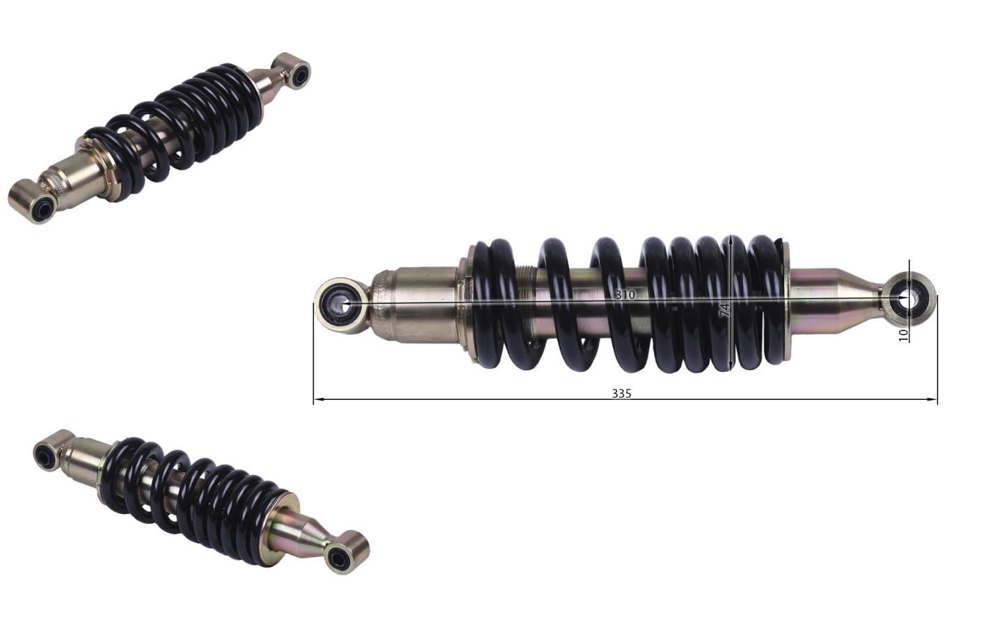 Амортизатор задний VP-V250L Dragon/ZS 250GY-8/SPARK SP250D-7 YBX