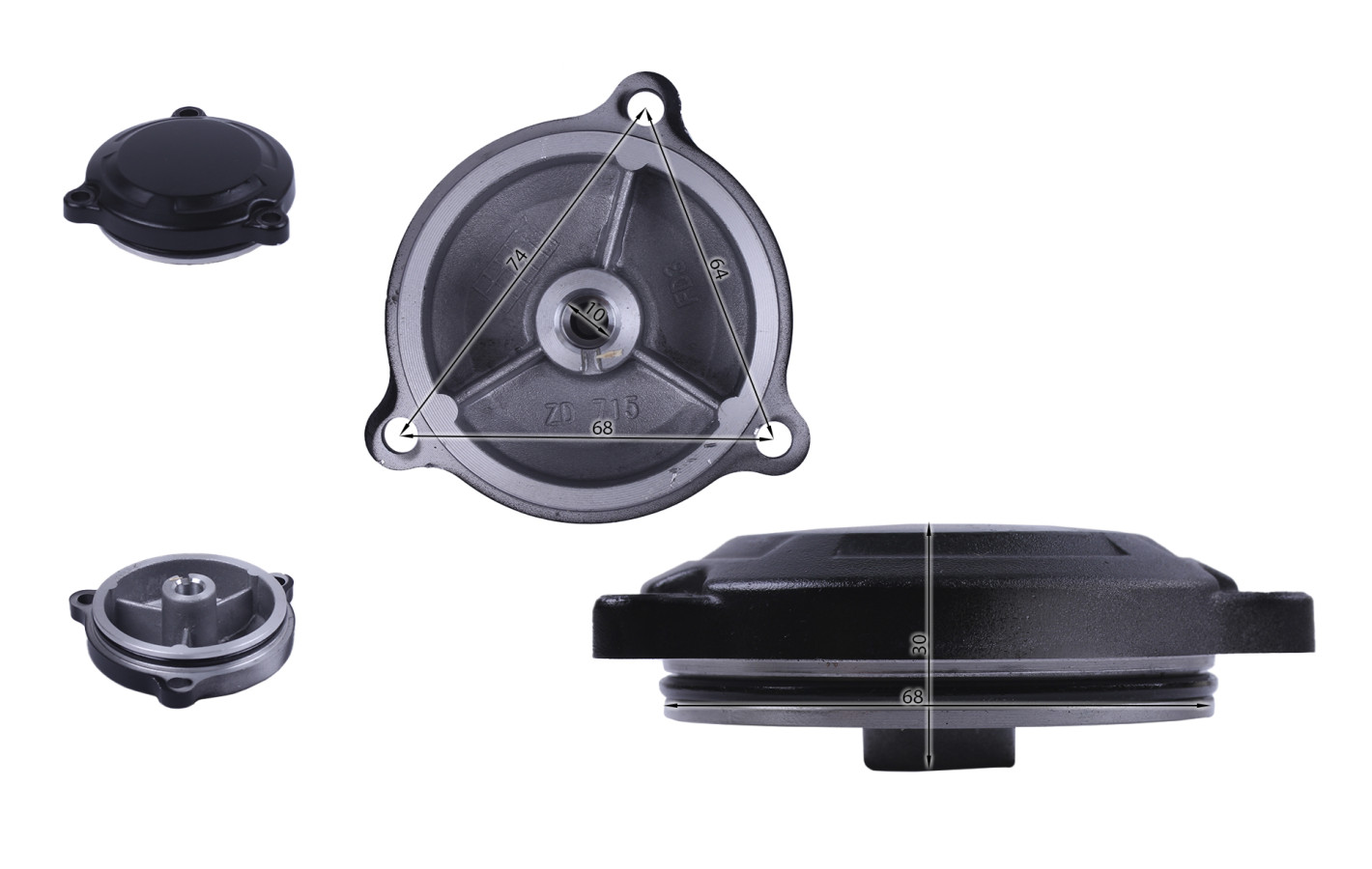 Кришка шестерні стартерного механізму CB-250 (з балансом валом) YBX