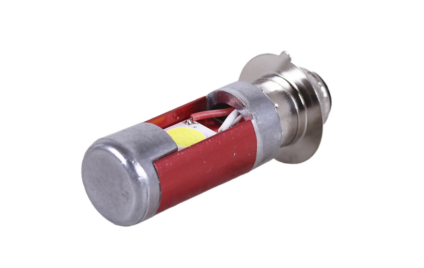 Лампа фари діодна 2 кристали 1 вусик П15Д-25-1 12В 35/35W - LED - АМ YBX