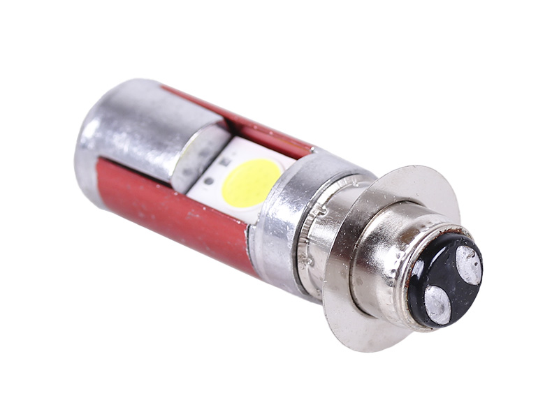 Лампа фары диодная YBX, 2 кристалла, 1 усик, П15Д-25-1, 12В, 35/35W, LED 