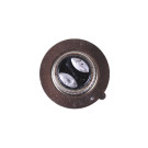 Лампа фари діодна 2 кристали 1 вусик П15Д-25-1 12В 35/35W - LED - АМ YBX