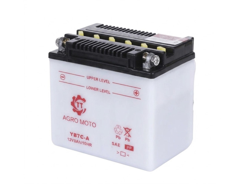 Аккумулятор TT AGRO MOTO YB7C-A 8АH 130х90х114 мм