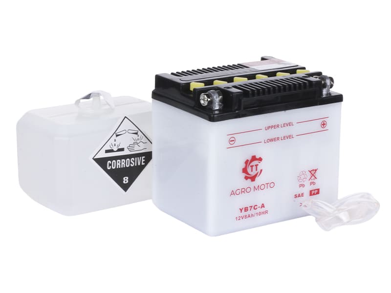 Аккумулятор TT AGRO MOTO YB7C-A 8АH 130х90х114 мм
