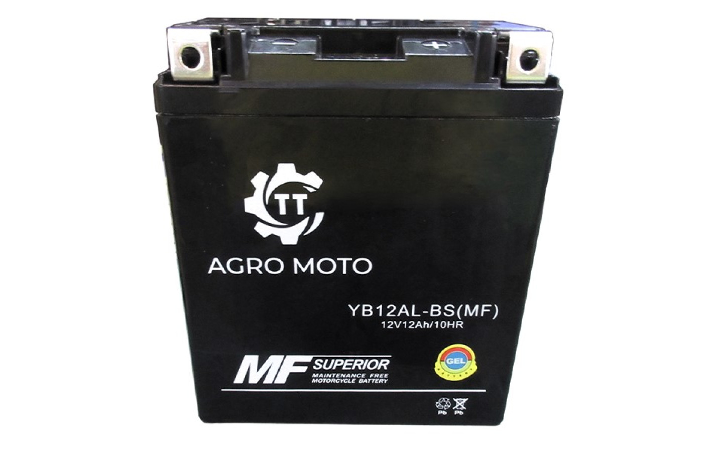 Аккумулятор YB12AL-BS(MF) 12АH 134*78*156 мм - OUTDO