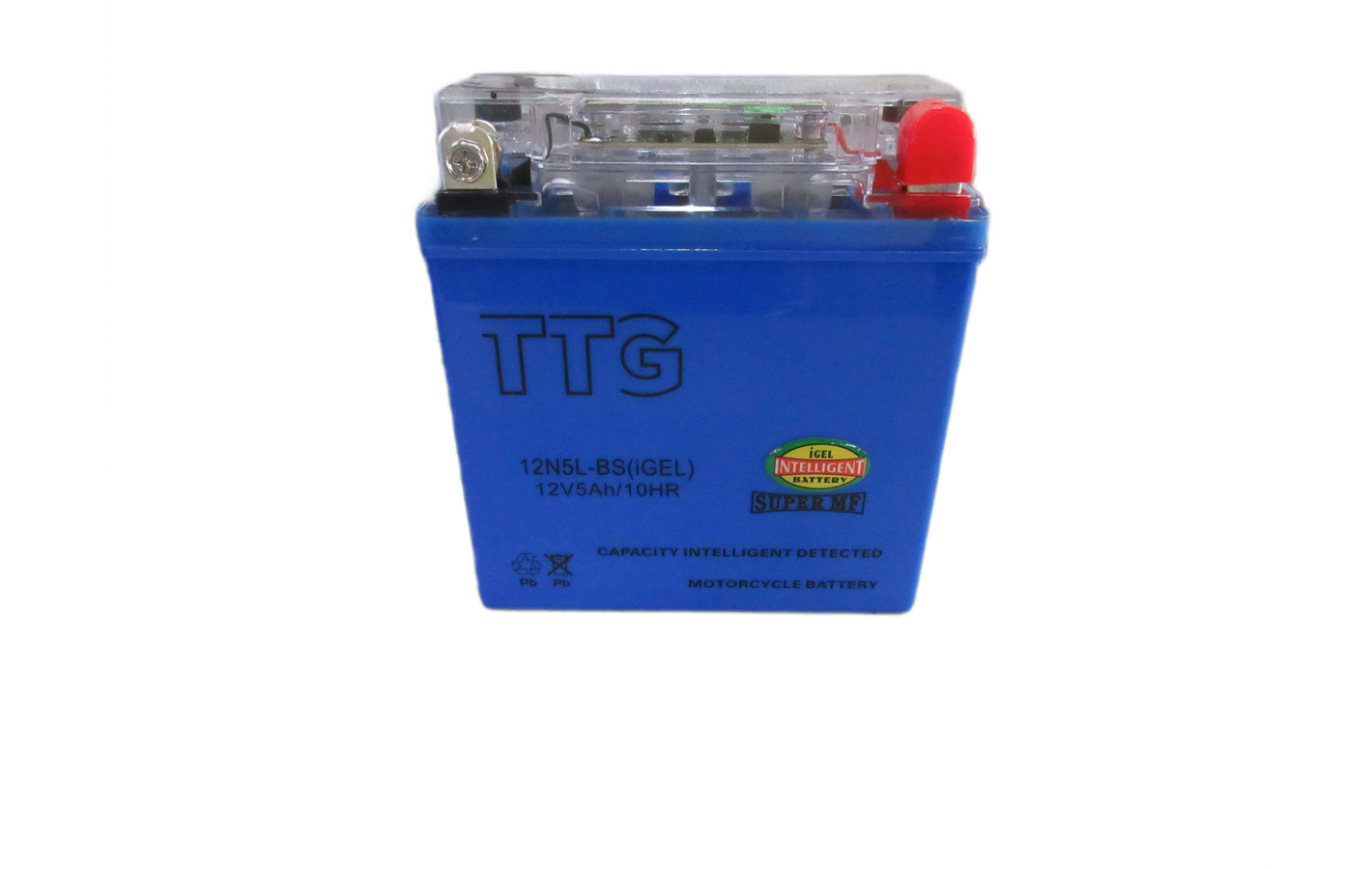 Аккумулятор гелевый 12N5L-BS 5АH 119*60*129 мм синий, С ИНДИКАТОРОМ TTG - OUTDO, Active