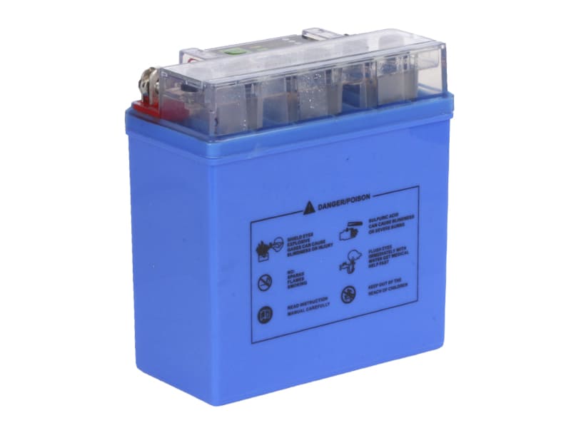 Аккумулятор гелевый TTG 12N5L-BS 5АH 119х60х129 мм синий, с индикатором, Active