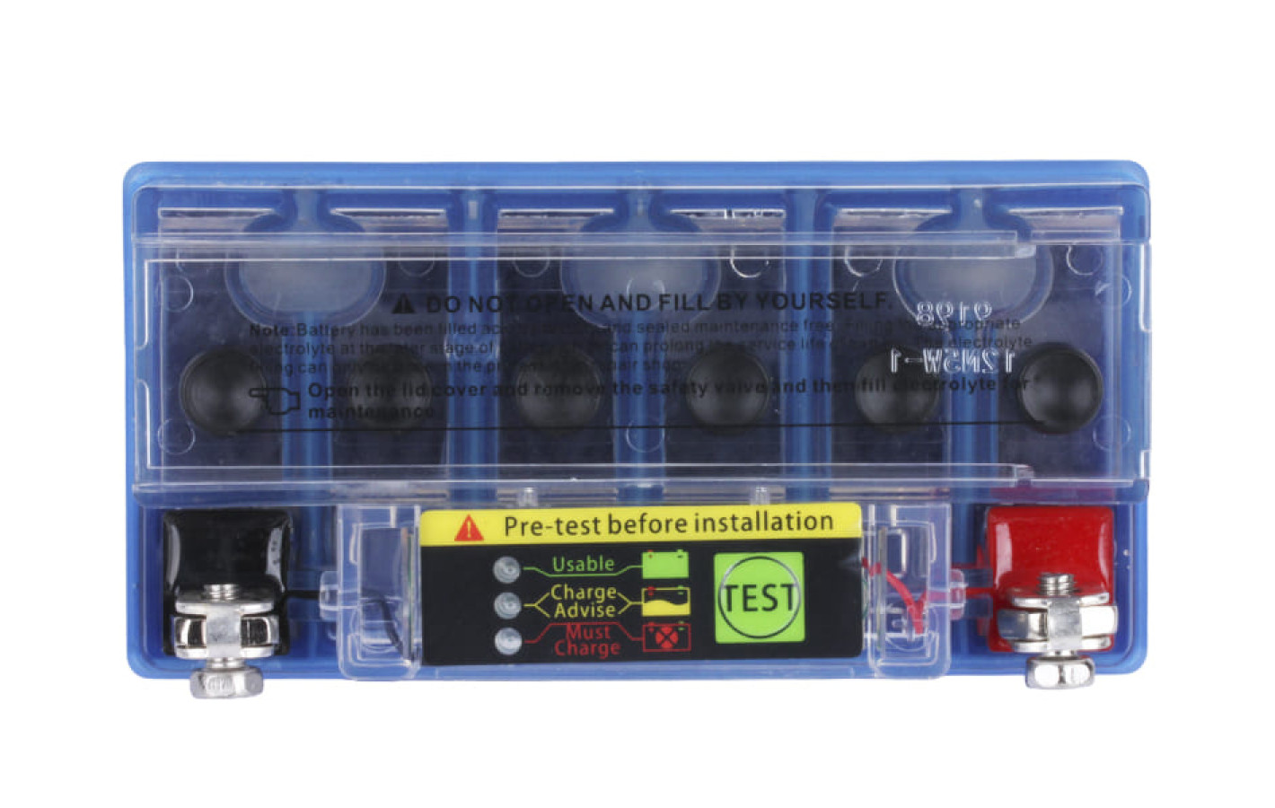 Акумулятор гелевий TTG 12N5L-BS 5АH 119*60*129 мм синій, з індикатором, Active