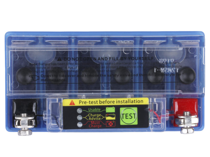 Аккумулятор гелевый TTG 12N5L-BS 5АH 119х60х129 мм синий, с индикатором, Active