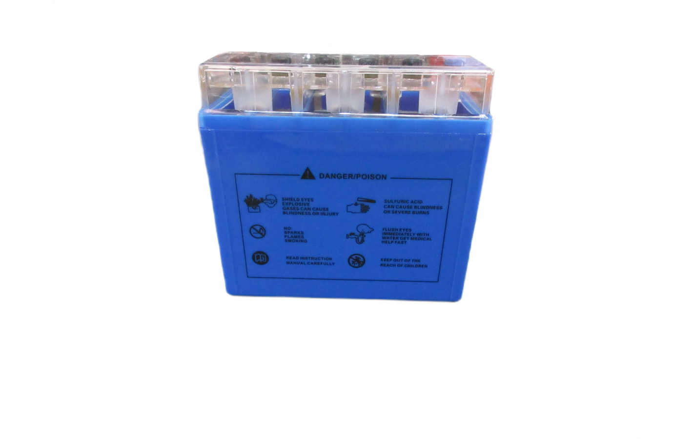 Аккумулятор гелевый 12N7-BS 7АH 137*76*128 мм синий, С ИНДИКАТОРОМ TTG - OUTDO, Мотоцикл