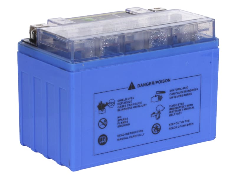 Аккумулятор гелевый TTG YTX9-BS 9АH, 150х87х107 мм синий, с индикатором