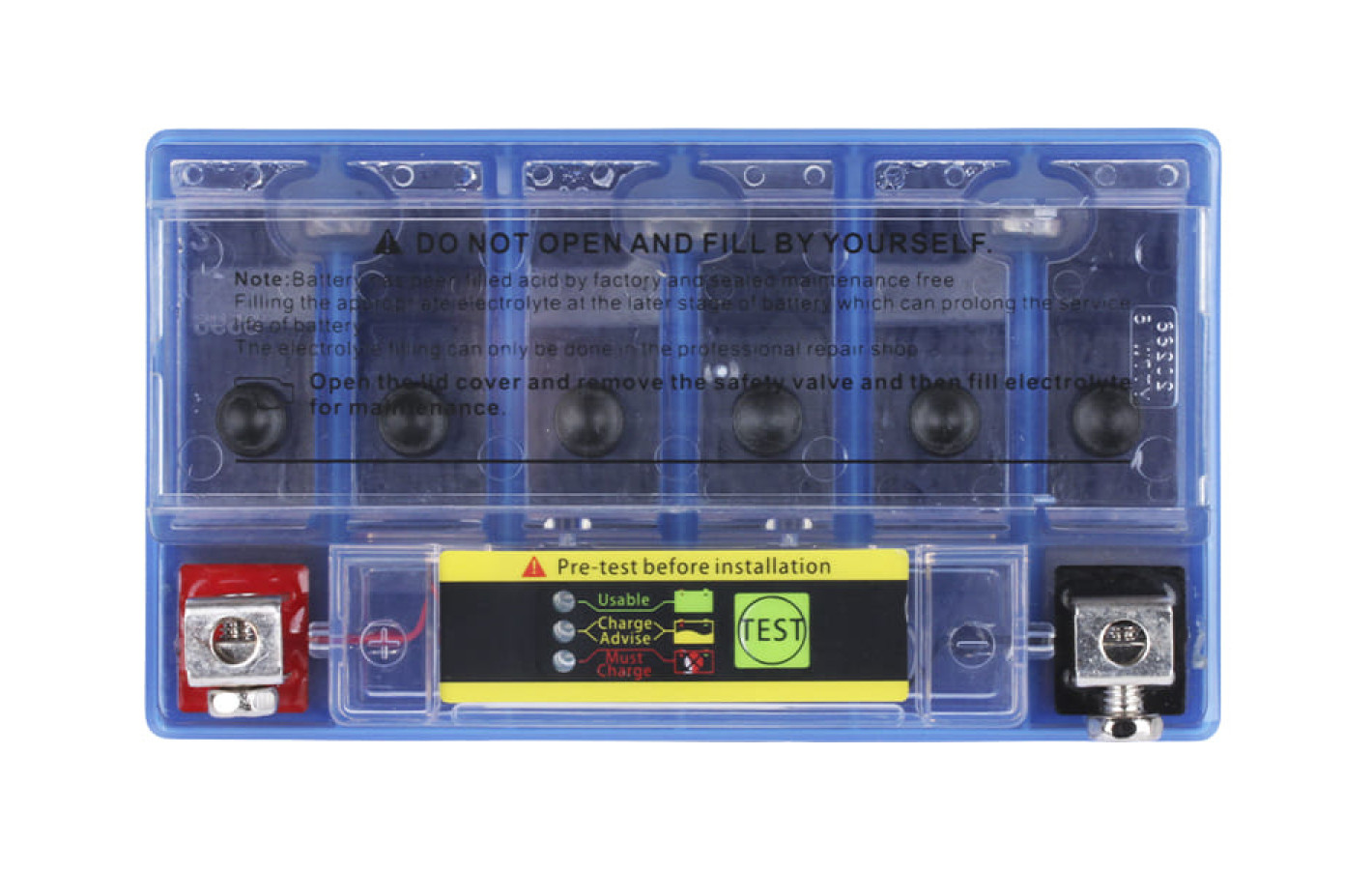 Аккумулятор гелевый TTG YTX9-BS 9АH, 150*87*107 мм синий, с индикатором