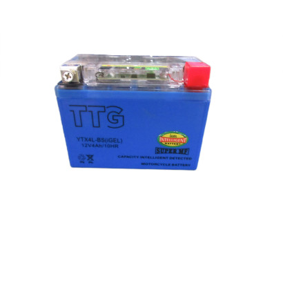 Аккумулятор гелевый YTX4L-BS 4AH 113*70*85 мм синий, С ИНДИК..