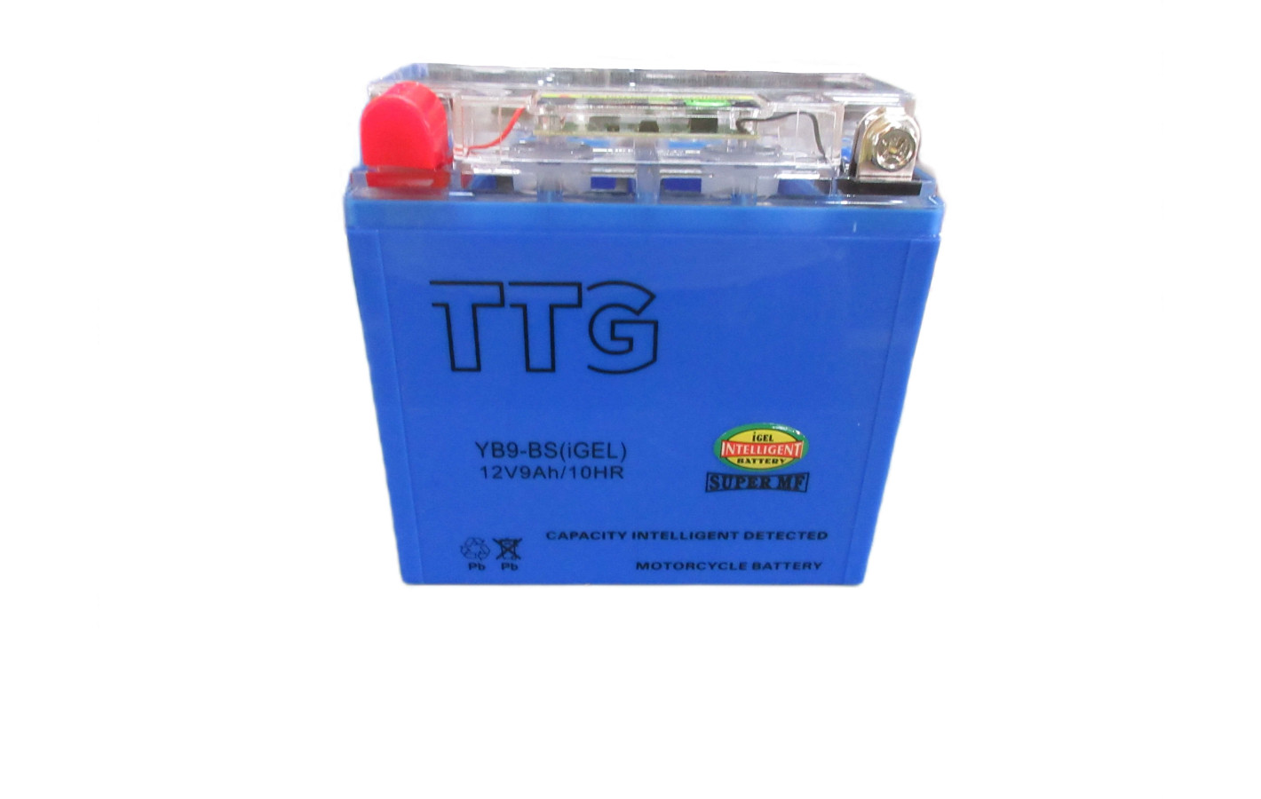 Аккумулятор гелевый YB9-BS 9АH 137*76*134 мм синий, С ИНДИКАТОРОМ TTG - OUTDO