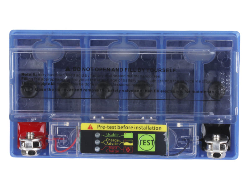 Аккумулятор гелевый TTG YB9-BS 9АH 137х76х134 мм синий, с индикатором