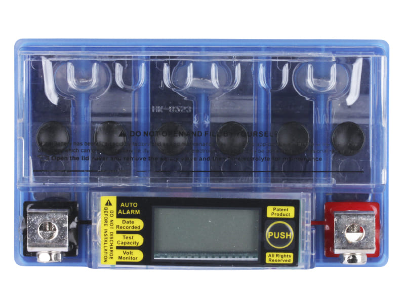 Аккумулятор гелевый TTG YTX4L-BS 4AH, 113х70х85 мм синий, с дисплеем