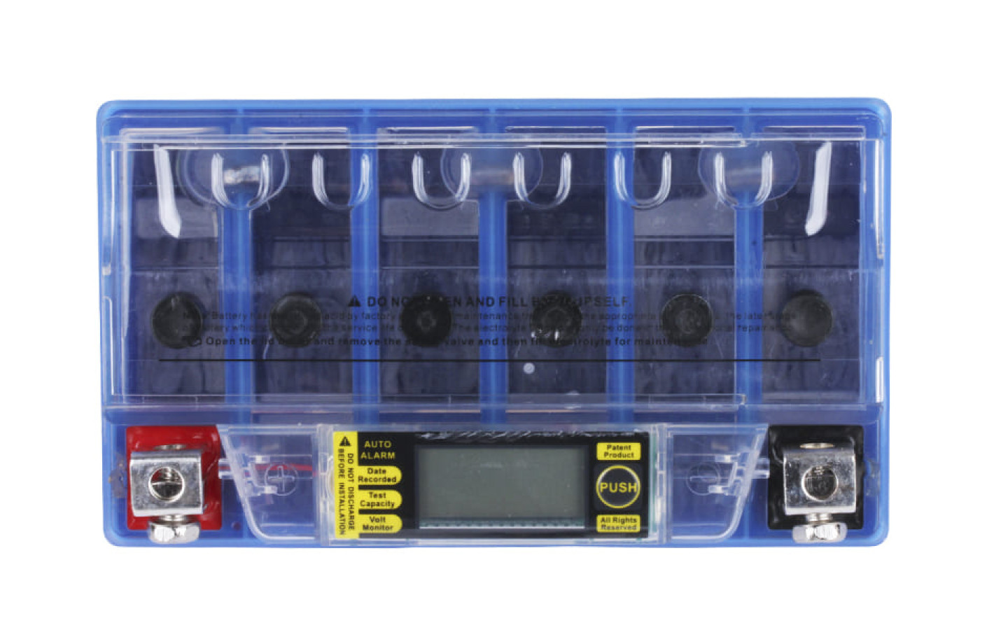 Аккумулятор гелевый TTG YTX7A-BS 7АH, 150*87*94 мм синий, с дисплеем