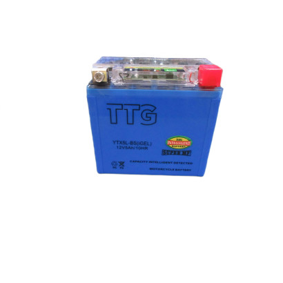 Аккумулятор гелевый YTX5L-BS 5АH 113×70×106 мм синий, С ИНДИ..