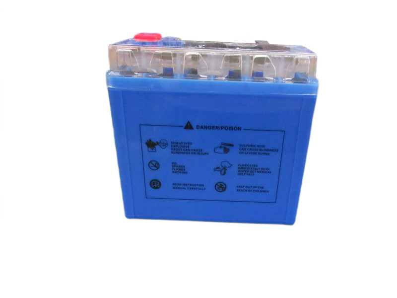 Аккумулятор гелевый TTG YTX5L-BS 5АH 113×70×106 мм синий, с индикатором