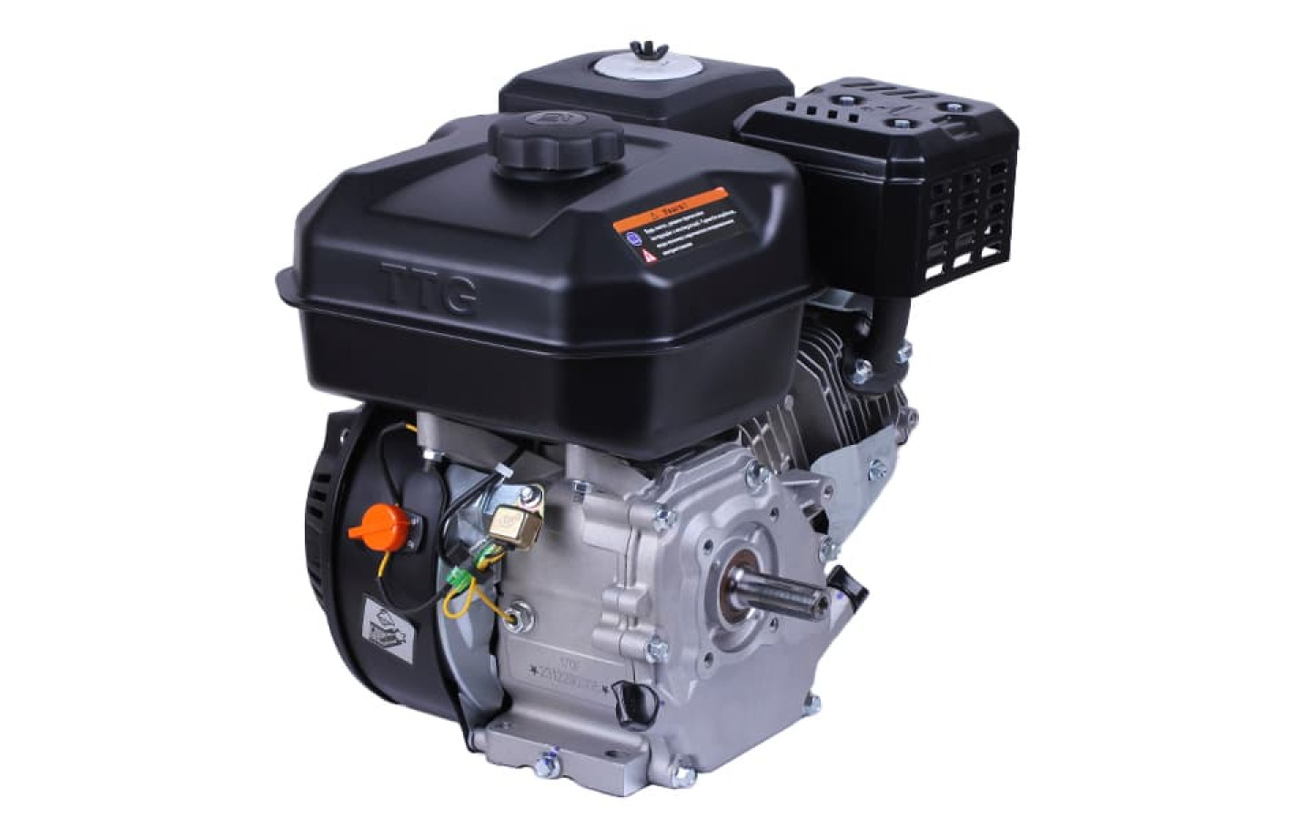 Двигун 170F - бензин (під шліци діаметр 20 мм) (7 л.с.) - YBX