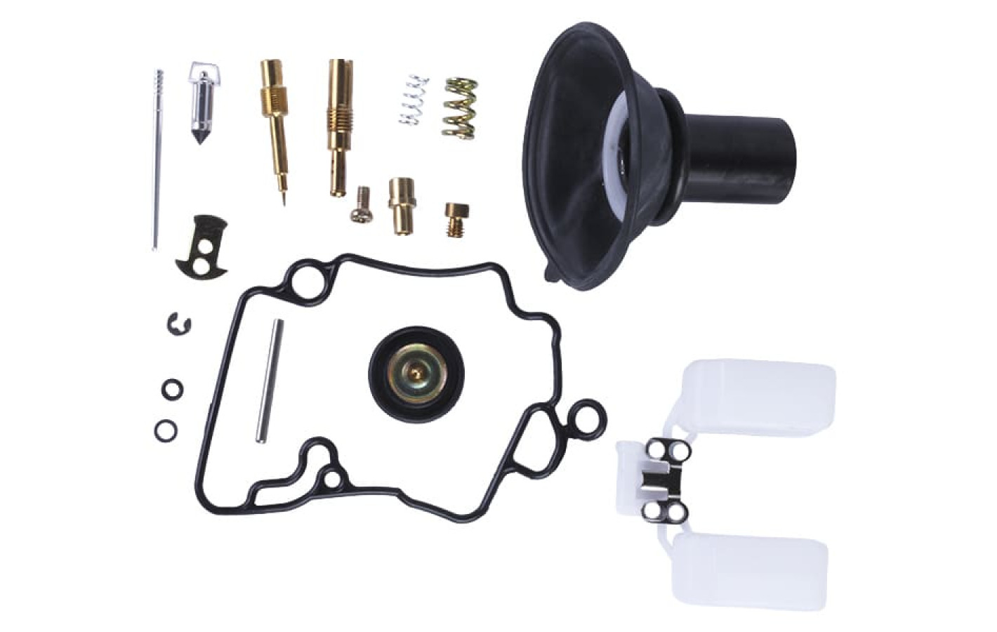 Ремкомплект карбюратора з мембраною TTG на скутер з бензиновим двигуном 50CC4T, к-т: 19 одиниць