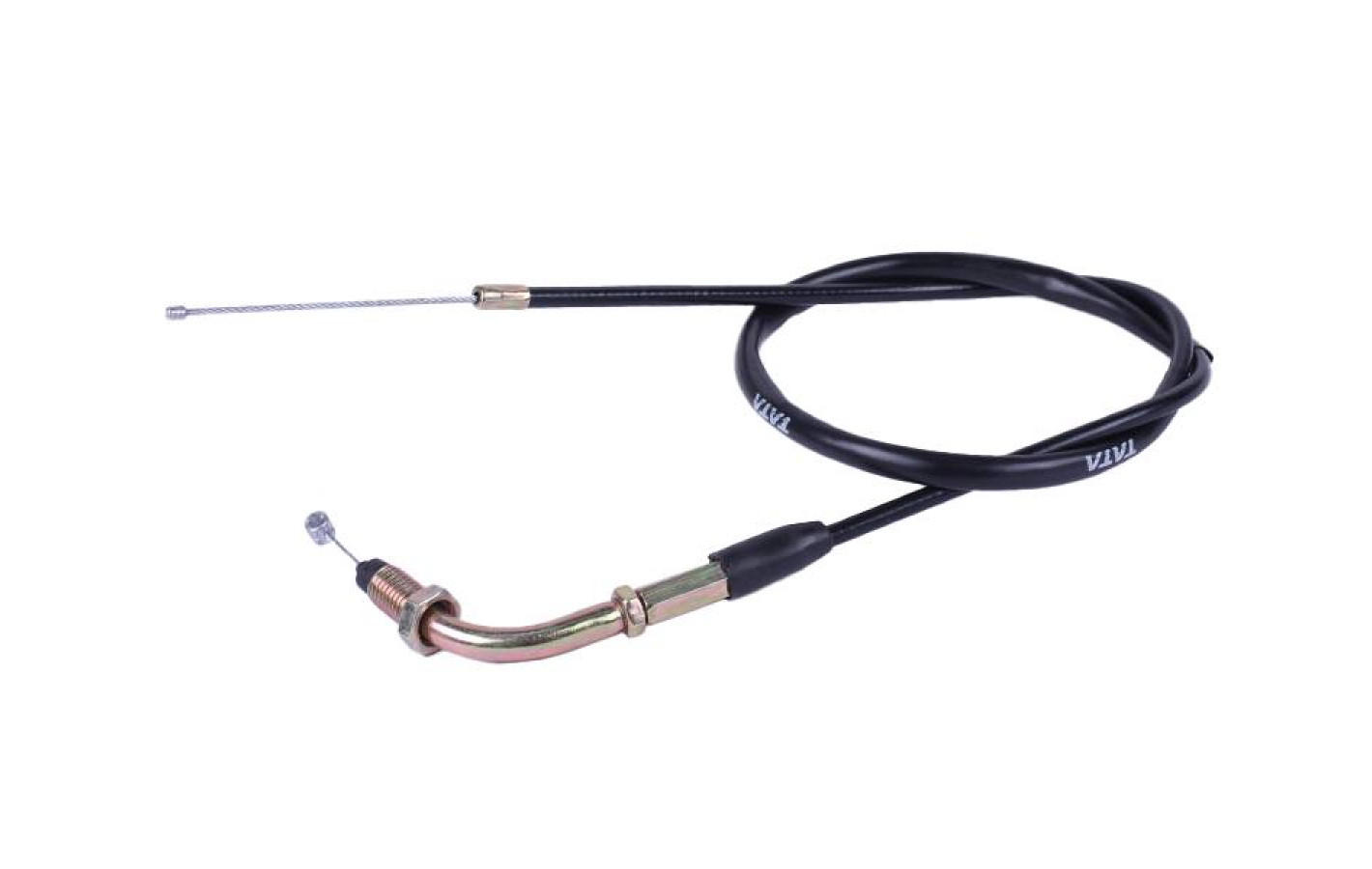 Трос газу L-830 мм (верх різьблення, низ трос) - Альфа - TTG