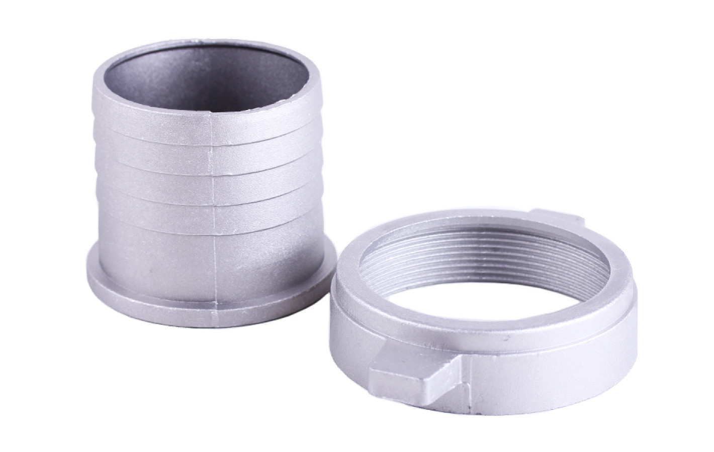 Перехідник мотопомпи алюмінієвий із фланця на шланг тип 3 - V80 YBX