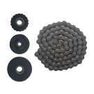 Ланцюг ГРМ 25H 90L + ролики - 125СС