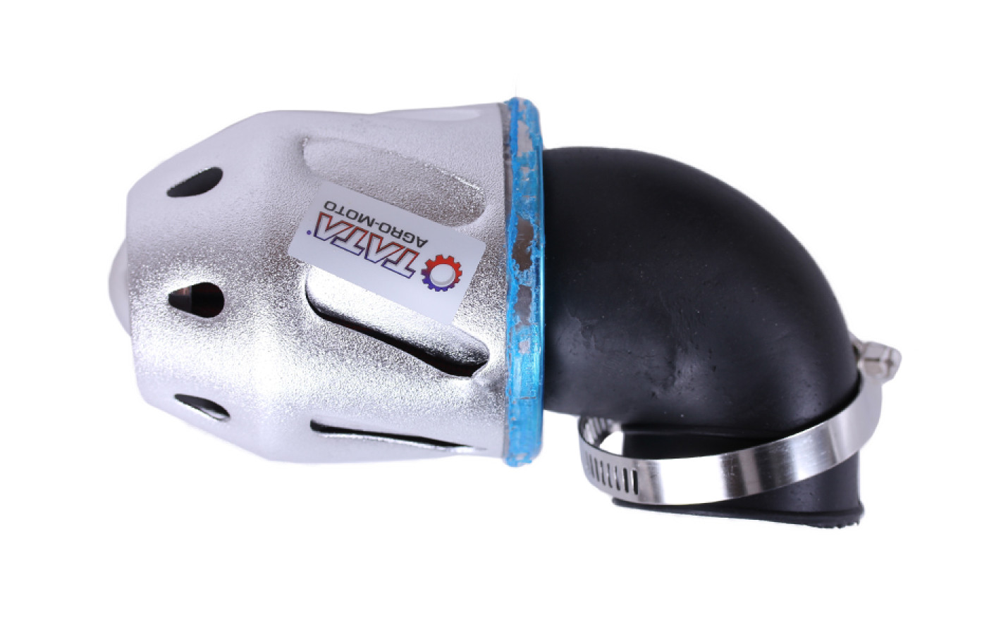 Фильтр нулевой "Пуля" серебро Ø42 мм 90° (125-150сс) - АМ YBX