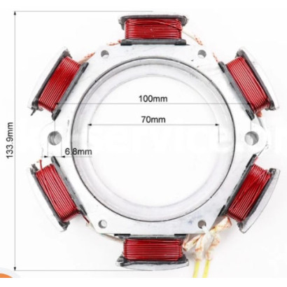 Статор генератора за маховиком для мотоблока - 180N YBX